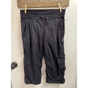 Lululemon Cropped Dance Studio Black Approx 15 Inch Waist